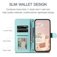 thumbnail image 4 of Funda de cuero a cuadros con tapa tipo billetera para Samsung Galaxy S24 S23 S22 S21 S20 FE S10 Note 20 Ultra 10 Plus 9 8, 4 of 5