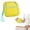A, variant on Small Makeup Bag, Mesh Cosmetic Pouch See Through with Detachable Hand Strap, Dopamine Color Partitioned Storage Organizer for Travel, Coin Purse & Cable Organizer, Yellow