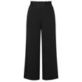 thumbnail image 5 of Yuanlook Women's Wide Leg Palazzo Pants Summer Beach High Waisted Cropped Flowy Pants 2026 Dressy Casual Trousers with Pockets S-XXL, 5 of 6
