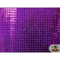 Sequin Square Hologram Fabric FUCHSIA / 45" Wide / Sold by the yard