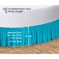 thumbnail image 5 of SGI Bedding Round Bed Skirt |Wrap Around Microfiber Bed Skirt | Fade Resistant, Wrinkle Free, Anti-static, Decorative, Extra Storage Space, Clutter-Free | 96" Diameter / 16" Drop, Turquoise Blue, 5 of 8