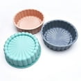 thumbnail image 5 of Baking Silicone Round Cake Mold Kitchen Baking Pan Cake Bread Baking Tray(1pcs, Pink), 5 of 5