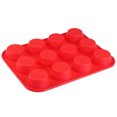 thumbnail image 4 of Pruboru 1 Pack Silicone Muffin Pan & Cupcake Pans for Baking, Silicone Muffin Pan Cupcake Pan 12-Cup Baking Molds (1Pc, Red), 4 of 5