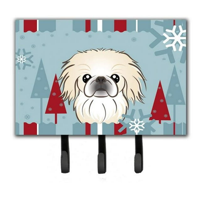 Porte-Laisse et Porte-Clés Pekingese pour les Fêtes d'Hiver