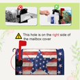 thumbnail image 3 of America Flag Mailbox Cover Magnetic Patriotic Star Mail Box Wrap 4th of July Memorial Letter Post Box Cover Independence Day Mailbox Covers for Outside Garden Yard Home 21 X 18 Inch, 3 of 6