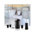 thumbnail image 2 of Bathroom Accessories Set 6 Pieces Plastic Bathroom Accessories Toothbrush Holder Rinse Cup Soap Dish Hand Sanitizer Bottle Waste Bin Toilet Brush with, 2 of 5