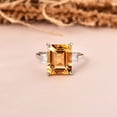 thumbnail image 2 of Octagon Citrine Statement Ring, 2 of 11