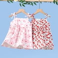 thumbnail image 4 of Girls Summer Beach Dress Strap Floral Holiday Sundress, Girls Party Sleeveless Dress, 4 of 5