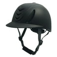 thumbnail image 5 of Colaxi Horse Riding Helmet Equestrian Helmet Shockproof Simple Comfortable Portable Breathable Summer Adjustable Riding Cap for Kids Full Black, 5 of 10