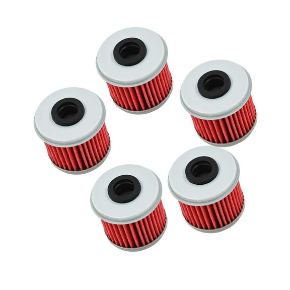 5-Pack Oil Filters Fit for Honda CRF150R CRF150RB CRF250R CRF250X CRF250XRL CRF450R CRF450RX 450X CRF450XRL