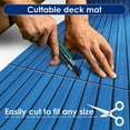 thumbnail image 5 of Foam Teak Decking EVA Marine Flooring Faux Boat Sheet Accessories Blue 450X2400mm, 5 of 7
