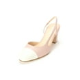 thumbnail image 1 of Ivanka Trump Womens Liah Leather Cap Toe Slingback D-Orsay Pumps, 1 of 3
