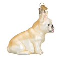 thumbnail image 4 of Adorno navideño de cristal con forma de bulldog francés del Viejo Mundo, 8 x 4 x 9 cm, 4 of 5