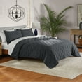 thumbnail image 6 of Mainstays King Comforter Set, Soft Lightweight & All Season, 3-Piece, Grey, 6 of 12