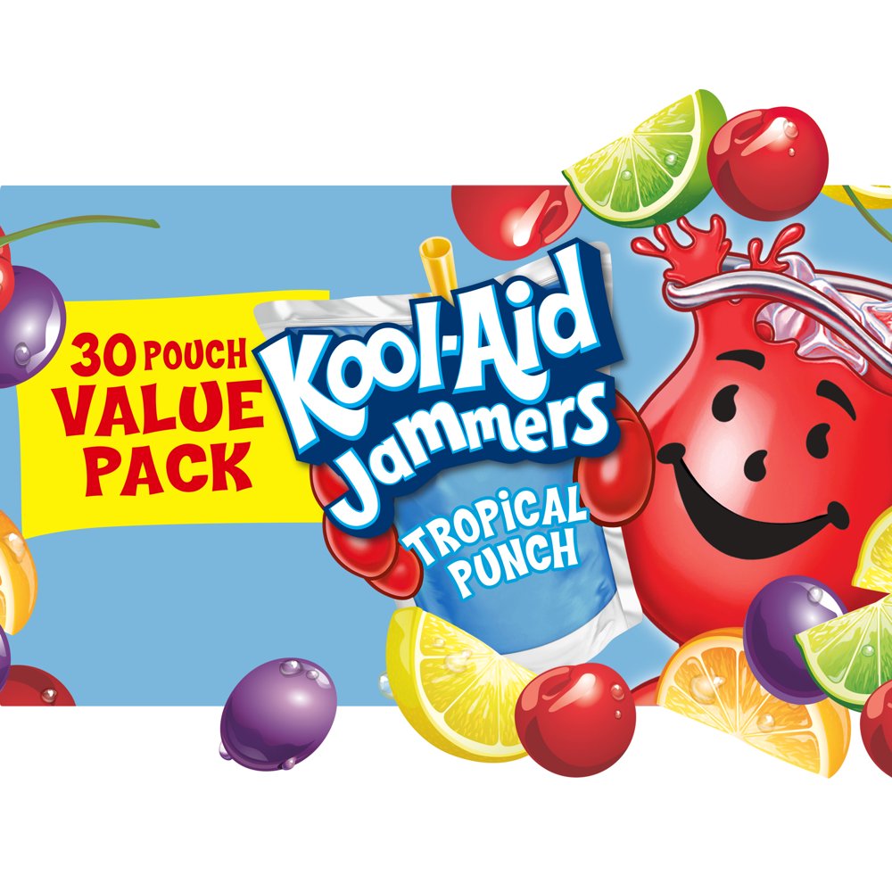 KoolAid Jammers Tropical Punch Artificially Flavored Soft Drink Value