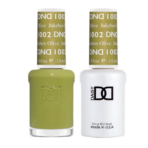 DND Nail Polish Gel & Matching Lacquer Set 1002 Jukebox Olive