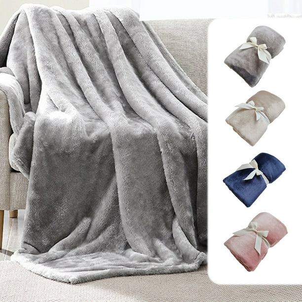 Manta con brida de color sólido, manta para piernas, manta para niños, manta para bebés, manta para mascotas, manta pequeña
