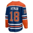 thumbnail image 3 of Men's Fanatics Zach Hyman Royal Edmonton Oilers Home Breakaway Player Jersey, 3 of 3