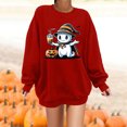 thumbnail image 2 of WEAIXIMIUNG Chandails en Molleton pour Femmes Tendance 3TG Chandails en Molleton pour Femmes Décontracté Manches Longues Tee-Shirts Graphiques Col Rond Chandails en Molleton Pull Tops pour Femmes, 2 of 5