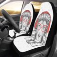 thumbnail image 2 of FMSHPON Set of 2 Car Seat Covers Hipster Lion Vintage Universal Auto Front Seats Protector Fits for Car,SUV Sedan,Truck, 2 of 4