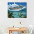 thumbnail image 2 of Nawypu  Carnival Cruise Ship Canvas Painting Posters and Printed Wall Art Posters for Living Room and Bedroom Party Decorations, 2 of 4