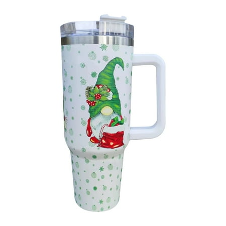 

Safeydaddy The Grinch Christmas Tumbler 40 oz Stainless Steel Tumbler Double Wall Vacuum Insulated Coffee Mug Travel Cup with Handle