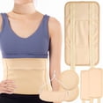 thumbnail image 2 of 4Pcs Waist Neck Oil Pack Set with Chest Pads Washable Reusable Knee Essential Oil Wrap Mess-Free Oil Pack Wrap with Adjustable Elastic Straps Soft Comfortable Oil Pack for Chest Waist Nec, 2 of 6