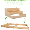 thumbnail image 6 of 3-Tier Raise Garden Bed, Elevated Garden Bed Kit Wooden Planter Box 48x48x22 inch Elevated Planter Box for Plants Herbs Vegetables, Natural, 6 of 8