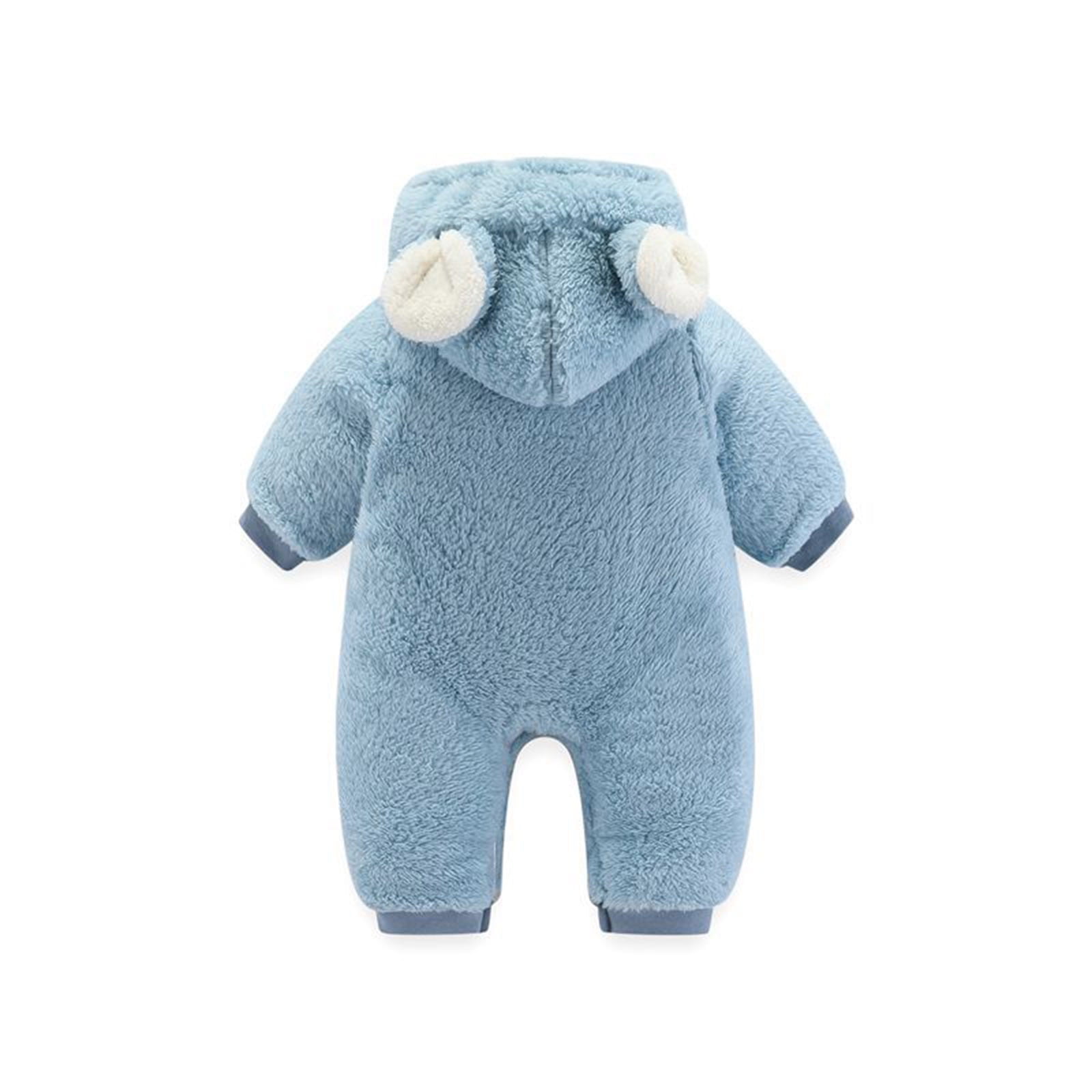 Tbopshirt Baby Girl Clothes,Baby Jumpsuit Hooded Romper,Baby Infant Long-sleeved Color-blocked Clothing Jumpsuit Clothing,Baby Winter Clothes,Baby Girls Bodysuits,Gifts for Toddler Boys Girls
