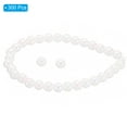 thumbnail image 3 of Unique Bargains 6mm Acrylic Beads for Jewelry Making, 300 Pack Acrylic Round Beads for Bracelets Style 1, White AB Color, 3 of 5
