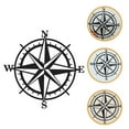 thumbnail image 5 of Compass Shaped Decor Outdoor Indoor Craft Wall Art Craft Compass Wall Decor, 5 of 5