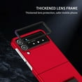 thumbnail image 6 of ELEHOLD Slim Fit Case for Samsung Galaxy Z Flip 4 with Invisible Hidden Kickstand Non-Slip Full Body Shockproof Protective Cover for Samsung Z Flip 4, Red, 6 of 9