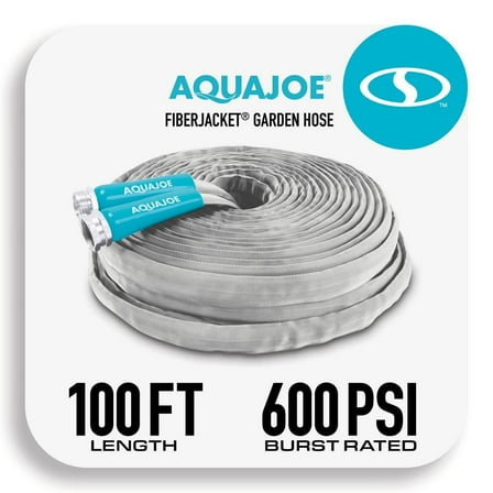 1/2 in. Dia. x 100 ft. Xtreme Fiber jacket Garden Hose, Metal Fittings