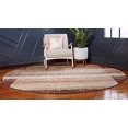 thumbnail image 5 of Unique Loom Autumn Rustic Border Area Rug 8' x 8' Round Beige/Brown, 5 of 5