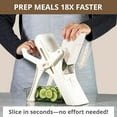 thumbnail image 6 of EMSON Safe Mandoline Slicer for Kitchen, All in 1 Mandoline Slicer for Food Works as Potato Slicer, Vegetable Slicer, Food Slicer, French Fry Cutter and More with 5 Blades and Storage Container C104, 6 of 8