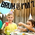 thumbnail image 3 of Banner para decoración de fiesta de cumpleaños Tivurcia Bruh I'm 7, color negro, 3 of 7