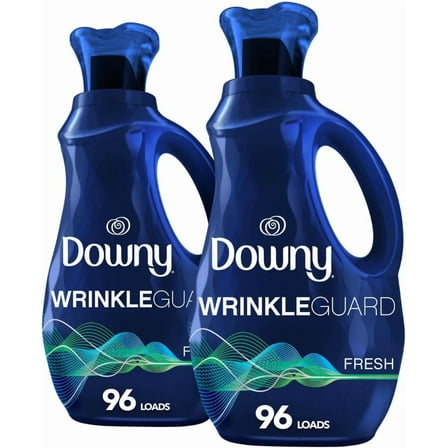 WrinkleGuard Liquid Fabric Softener and Conditioner, Fresh, 48 fl oz 48 Loads, Pack of 2