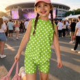 thumbnail image 2 of Summer Outfits for Child Girls Size 8 Fashion Girls 2 Piece Outfits Sleeveless T Shirt and Elastic Y2K Shorts Active Gym Sets for Girls Green 11-12 Years, 2 of 7