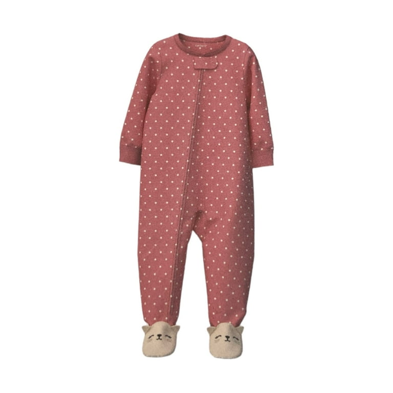 4T Zip-Up shops Long Sleeve Fleece Footed Pajamas