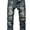 Bark Blue, variant on Men's Ripped Elasticity Skinny Wild Jeans