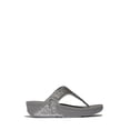 thumbnail image 3 of Fitflop Women's Lulu Crinkled-Shimmer Toe-Post Sandals, 3 of 7