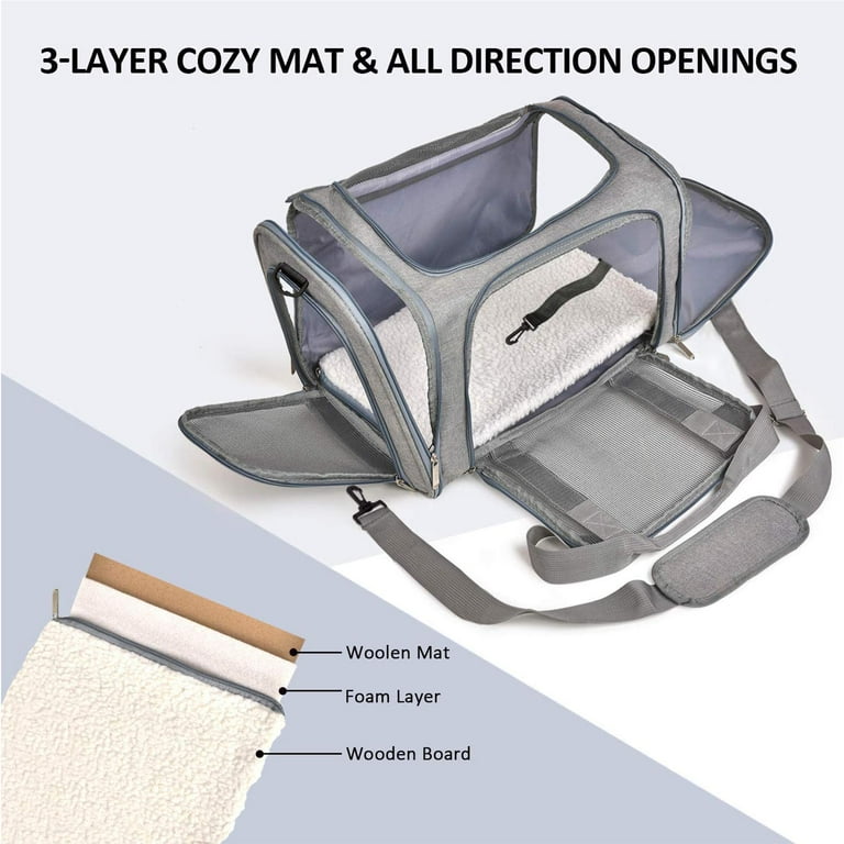 Wewdigi Pet Carrier for Cats & Dogs, TSA Airline Approved