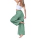 thumbnail image 4 of SAYOO Pantalones de Pierna Ancha para Mujer, Casual, Sueltos, de Color sólido, Cintura Fruncida, Vendaje, Cintura Elástica, Pantalones Femeninos SAYOO  Moda, 4 of 5