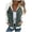 Green, variant on Raglan Patchwork Zip Up Denim Jacket Women Stand Collar Loose Fall Winter Layering Outerwear 1PC S-XXL Plus Size Friendly