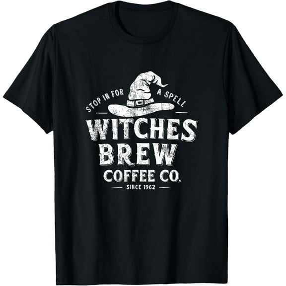 Witches Brew Vintage Coffee Halloween Coffee Costume T-Shirt