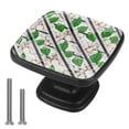 thumbnail image 1 of 4 Pcs Cabinet Handle Drawer Pulls Floral Stripe Flower Knobs with Screws Square Furniture Office Cabinet Knob Decoration, 1 of 7
