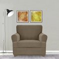 thumbnail image 1 of Stretch Slip Cover for T-Cushion Sofa (Large Chair, Khaki), 1 of 6