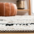 thumbnail image 4 of SAFAVIEH Natura Ermintrude Striped Cotton Area Rug, Beige/Black, 6' x 6' Square, 4 of 11