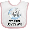 thumbnail image 3 of Inktastic Raccoon My Papi Loves Me Boys or Girls Baby Bib, 3 of 4