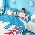 thumbnail image 3 of meiyoeat Baseball Ice Cream Bed Sheets For Kids,Kids Ball Games Full Size Sheets For Boys,4 Pieces, 3 of 6